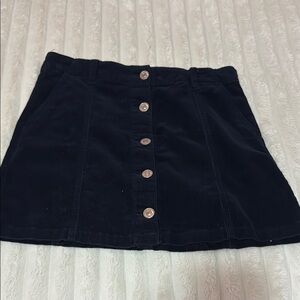Black Button-Up Skirt